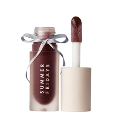 Summer Fridays Dream Lip Oil Rosewood Nights bottle closeup with high shine and hydration