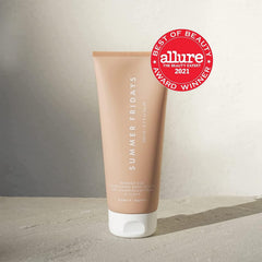 Summer Fridays Summer Silk Nourishing Body Lotion texture closeup creamy non-greasy feel.