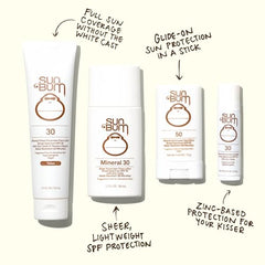 Sun Bum Mineral SPF30 tinted sunscreen enriched with Vitamin E for skin nourishment