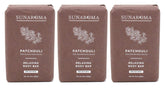 Sunaroma Patchouli Soap Bar closeup highlighting natural ingredients for relaxation and skin care