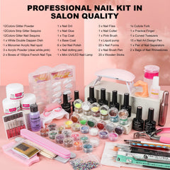 SUNBELEE nail-drill-with-bits shapes and smooths acrylic tips for precise nail art