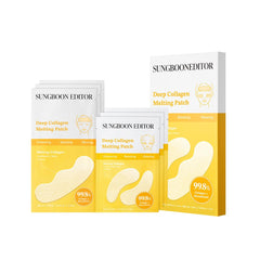 SUNGBOON EDITOR Deep Collagen Melting Patch pack close-up for targeted wrinkle care