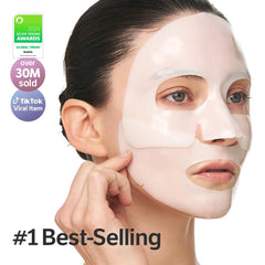 SUNGBOON EDITOR Deep Collagen Overnight Mask on face showing even coverage