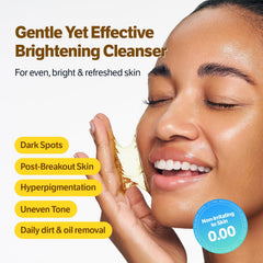 SUNGBOON EDITOR Kojic Turmeric Cleanser, textura gel suave para piel propensa a acné.