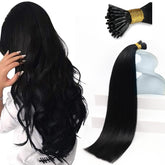 Sunny Hair 22inch itip extensions closeup beads showing secure bond for long wear.
