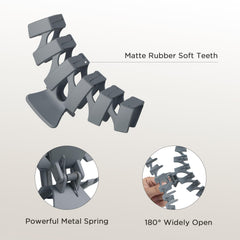 Sunolga anti-slip claw clip closeup showing firm grip for any hair type.