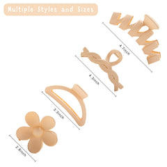 Sunolga flower claw clip in cream grips thick hair securely