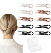 Sunolga small French hair pin curved inside view provides discreet hold all day