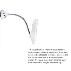 SunplusTrade makeup mirror flexible gooseneck adjusts to any angle