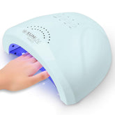 SUNUV nail dryer front view showing SUNone blue design for quick gel curing.