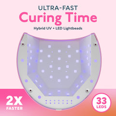 SUNUV SUN2C pink lamp with four timer settings for customizable curing sessions.
