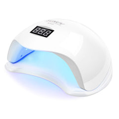 SUNUV Sun5 UV LED nail lamp with auto sensor enables effortless gel curing at home.