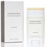 Underarmed deodorant packaging by Super Natural Goods shown for daily use