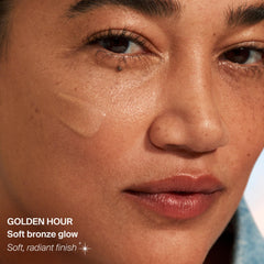 Golden Hour shade applied on skin for luminous glow