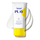Supergoop PLAY Everyday SPF 30 lotion bottle demonstrates portable sun protection for active days.