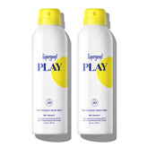 Supergoop! PLAY SPF30 Body Mist bottle provides lightweight sun protection.