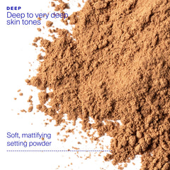 Supergoop! (Re)setting Deep powder with twist-lock brush enables precise, mess-free application.