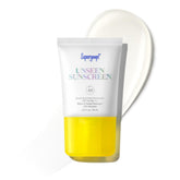 Supergoop! Unseen Clear Face Sunscreen bottle applying invisible SPF 40 for all skin tones.
