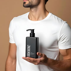 Superior Mane root activator shampoo foaming lather highlights root nourishment and potential volume boost.