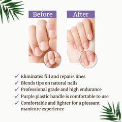 Paquete con dos pulidores de SuperNail para uso en casa y salón.
