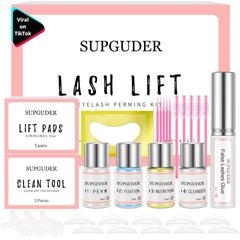 SUPGUDER lash lift kit box and tools for salon-ready curling.