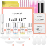 SUPGUDER lash lift kit package with silicone pads for professional curling at home