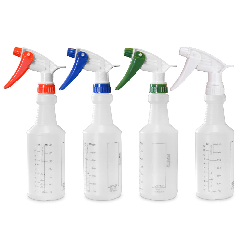 SupplyMaid commercial 16oz spray bottle closeup showing sturdy build