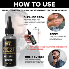 Supreme Trimmer beard enhancement ink creates sharper beard lines.