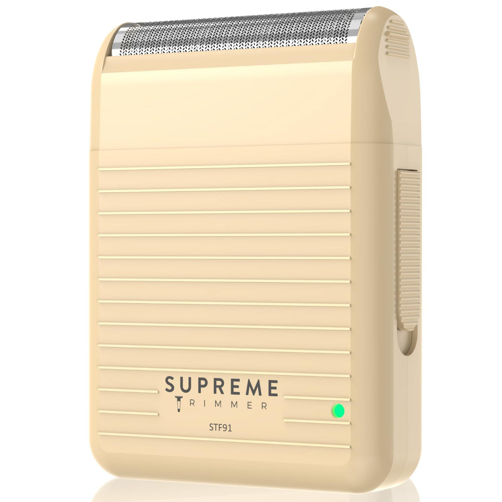 Supreme Trimmer Solo Lite front view shows compact design for travel-friendly grooming.