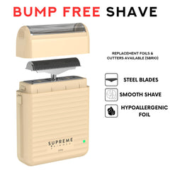 Supreme Trimmer Solo Lite LED indicator demonstrates battery status for worry-free charging.