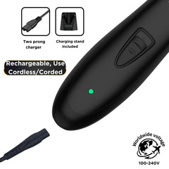 Supreme Trimmer T Shaper includes 1–4 mm guide sets for versatility.