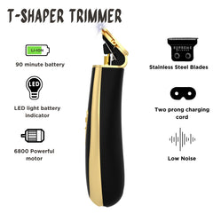 Supreme Trimmer T Shaper LED display shows battery status for planning.