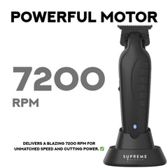 Supreme Trimmer Vader ST3778 LED battery display helps monitor power.