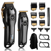 SUPRENT PRO hair clippers with LED display showing battery status for all-day cordless operation