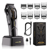SUPRENT PRO professional hair clippers front view highlighting ergonomic design for long sessions