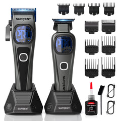 SUPRENT professional hair clipper - 10000 RPM motor for fast, precise cuts.