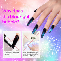 SUPWEE black base provides base layer for dramatic cat-eye color shifts