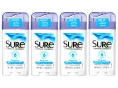 Sure Original Solid Antiperspirant Deodorant bottle with mandarin buds for all-day freshness