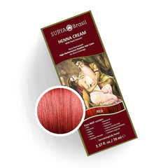 Surya Brasil Henna Cream Red bottle for vibrant color and conditioning