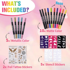 SUSIKEKI 50 tattoo stencils enabling easy shapes and quick designs.