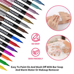 SUSIKEKI tattoo stickers variety for quick, decorative body art.