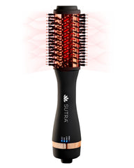 SUTRA IR Infrared 2in Blowout Brush unboxing view showing premium packaging for at-home styling.