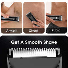 Suttik Manscape ceramic blade detail emphasizes skin-friendly trimming.