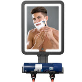 Suupvaor lighted shower mirror face view for precise shaving with clear visibility