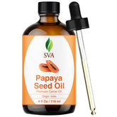 SVA Papaya Seed Oil bottle with dropper for precise application and care