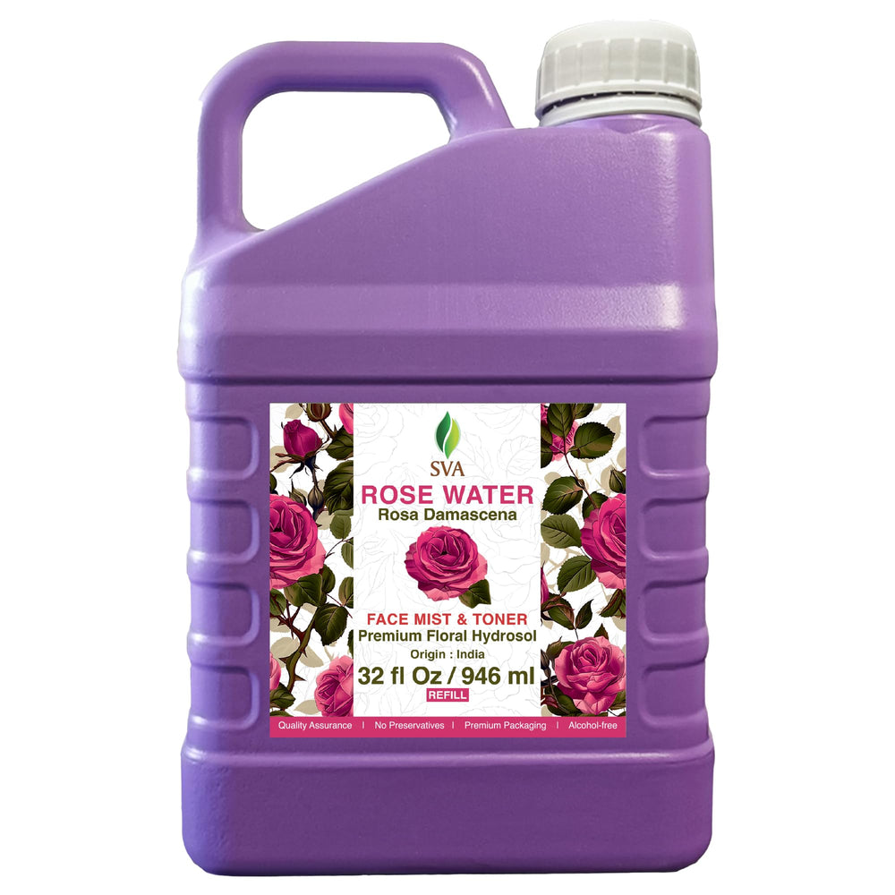 SVA Rose Water bottle delivers refreshing skin hydration and soothing aromatherapy.