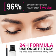 Svenja Walberg Mini Lashcoca tube packaging highlights clean formula.