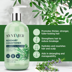 Svvimer rosemary tea tree mint infused conditioner shot for refreshing scalp care.