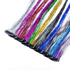 SWACC 11 brilliant colors hair tinsel strands add playful shimmer to daily looks