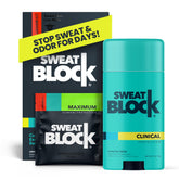 SweatBlock DRIBOOST wipes close-up showing strong sweat protection for dry, confident days.